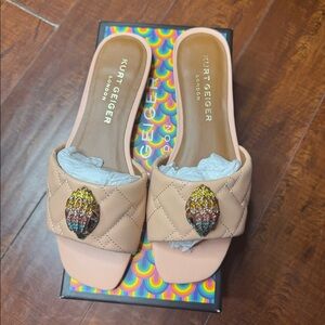 Kurt Geiger Kensington Blush Sandal- size 37 NEW